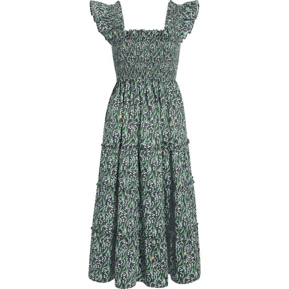 Hill House Ellie Nap Dress in Black Lily of the Valley